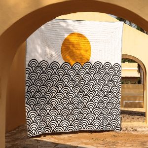 Cqc La Making Waves Quilt Set, King