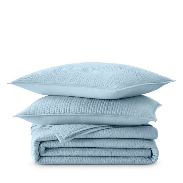 Sky Pickstitch Coverlet Set, Twin - Exclusive