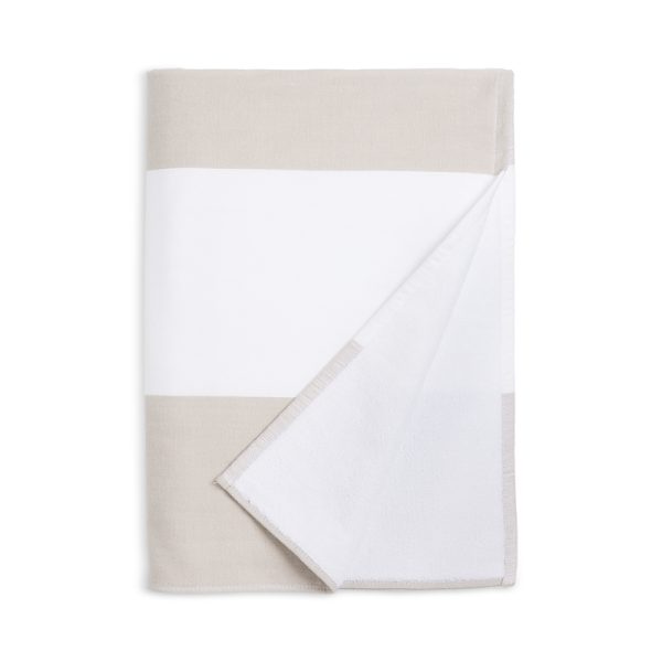 Kassatex Block Stripe Fouta Beach Towel