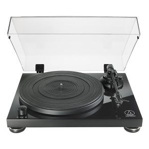 Audio-Technica At-LPW50PB Fully Manual Belt-Drive Turntable (Piano Black)