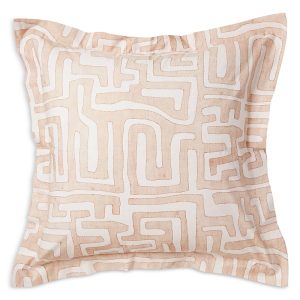 St. Frank Blush Classic Kuba Cloth Euro Sham (Single)