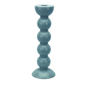 Addison Ross Lacquered Bobbin-Shaped Candlestick, Tall