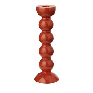 Addison Ross Lacquered Bobbin-Shaped Candlestick, Tall