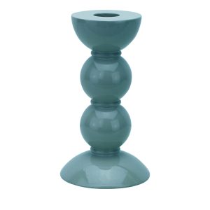 Addison Ross Lacquered Bobbin-Shaped Candlestick, Medium