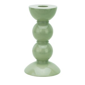 Addison Ross Lacquered Bobbin-Shaped Candlestick, Medium