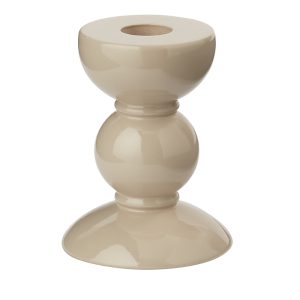 Addison Ross Lacquered Bobbin-Shaped Candlestick, Small