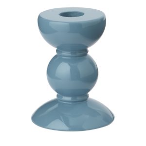 Addison Ross Lacquered Bobbin-Shaped Candlestick, Small