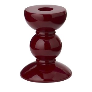 Addison Ross Lacquered Bobbin-Shaped Candlestick, Small