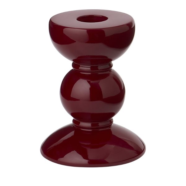 Addison Ross Lacquered Bobbin-Shaped Candlestick, Small