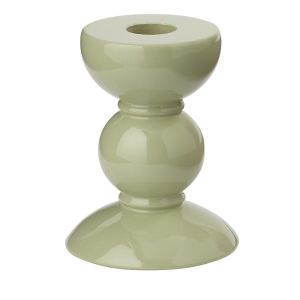 Addison Ross Lacquered Bobbin-Shaped Candlestick, Small