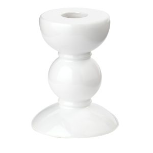 Addison Ross Lacquered Bobbin-Shaped Candlestick, Small