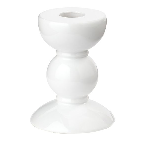 Addison Ross Lacquered Bobbin-Shaped Candlestick, Small