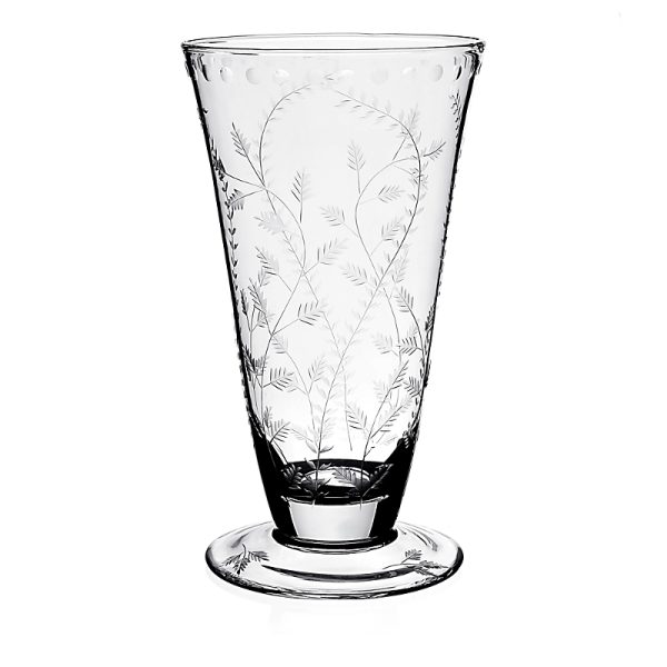 William Yeoward Crystal Fern Footed 12.5 Flower Vase