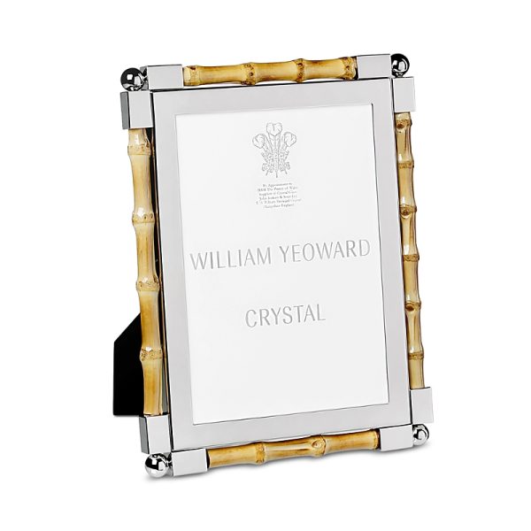 William Yeoward Crystal New Classic Bamboo Frame, 5 x 7