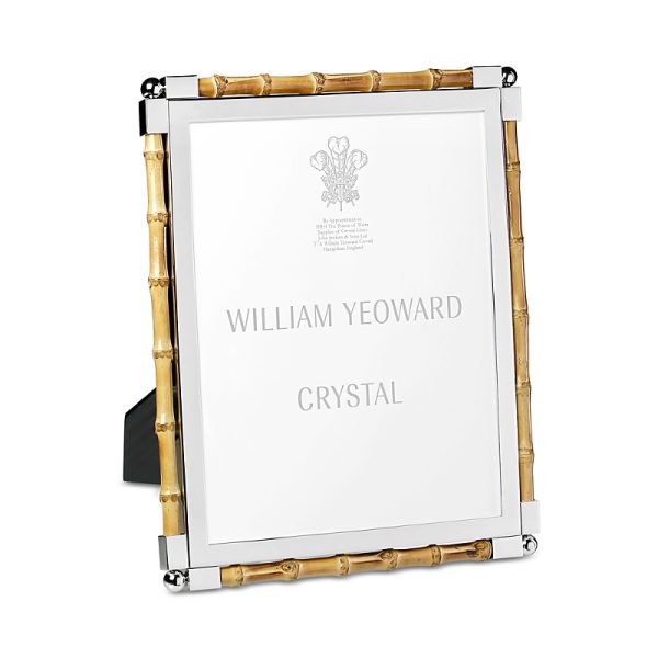 William Yeoward Crystal New Classic Bamboo Frame, 8 x 10