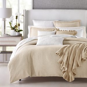 Sky Woven Mums Duvet Cover Set, Full/Queen - Exclusive