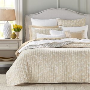 Sky Elena Acanthus Reversible Quilt Set, King - Exclusive