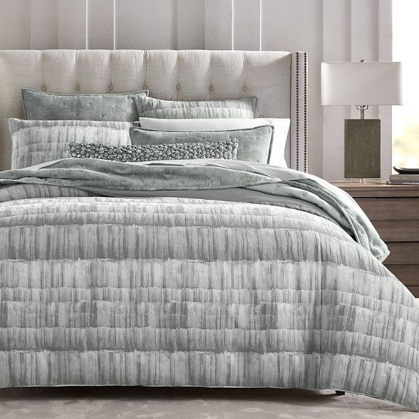 Hudson Park Collection Brushed Texture Stripe Duvet Cover, King - Exclusive