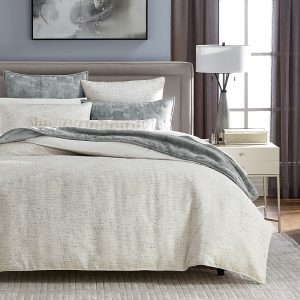 Hudson Park Collection Tweed Texture Duvet Cover, Full/Queen - Exclusive