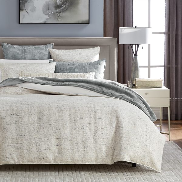 Hudson Park Collection Tweed Texture Duvet Cover, Full/Queen - Exclusive
