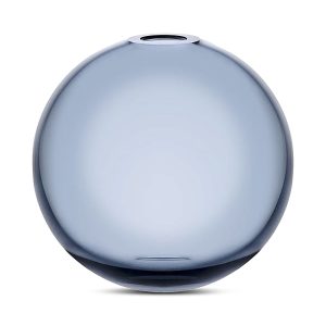 Nude Glass Medium Mars Vase, Steel Blue