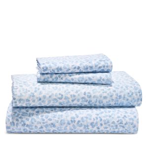 Sky Leopard Sateen Sheet Set, Full - Exclusive