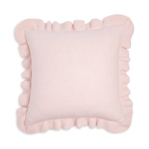 Sky Ruffle Edge Knit Decorative Pillow, 20 x 20 - Exclusive