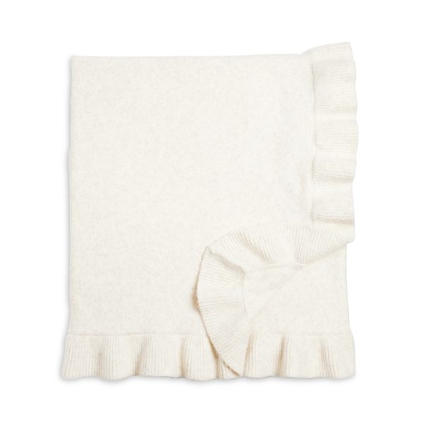 Sky Ruffle Edge Knit Throw, 50 x 70 - Exclusive