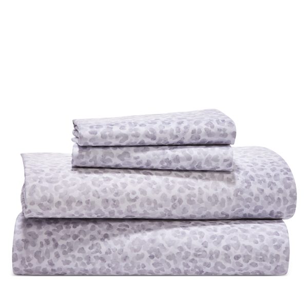 Sky Leopard Sateen Sheet Set, Twin - Exclusive
