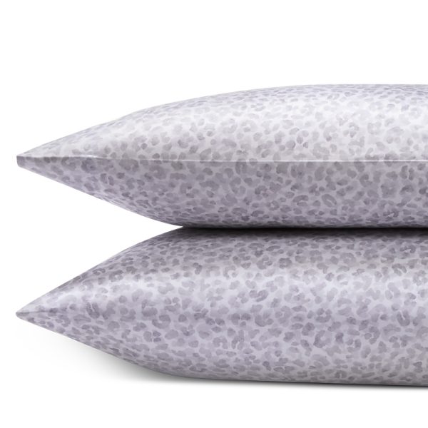 Sky Leopard Sateen Standard Pillowcases, Set of 2 - Exclusive