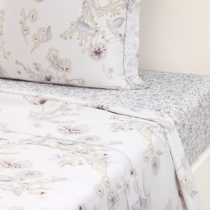 Yves Delorme Givre Flat Sheet, King