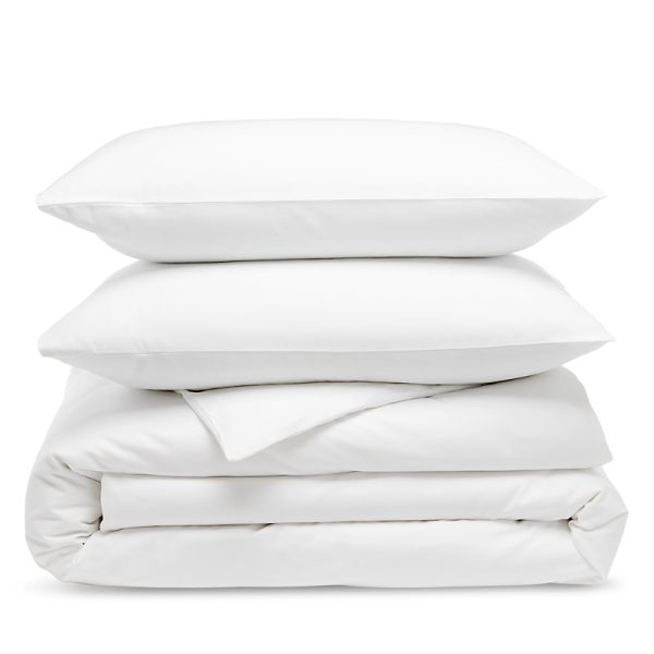 Aqua Knife Edge Egyptian Cotton Duvet Cover Set, King - Exclusive