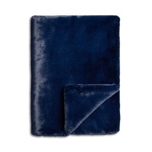 Aqua Double Sided Rex Rabbit Faux Fur Throw - Exclusive