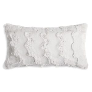 Hudson Park Collection Marble Faux Fur Decorative Pillow, 12 x 22 - Exclusive