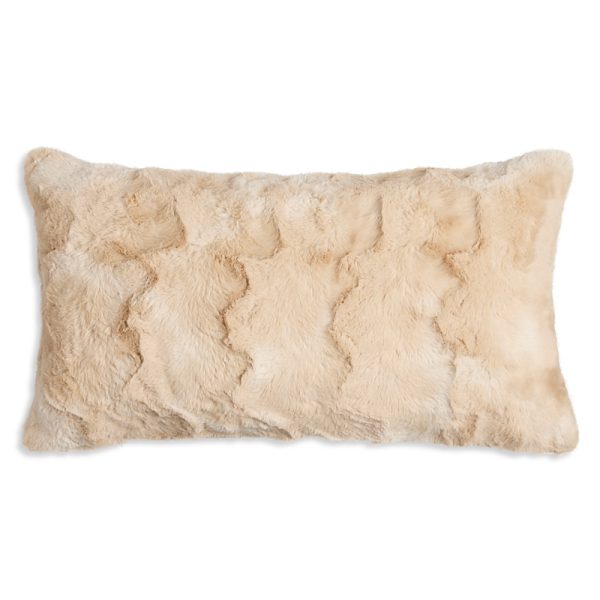 Hudson Park Collection Marble Faux Fur Decorative Pillow, 12 x 22 - Exclusive
