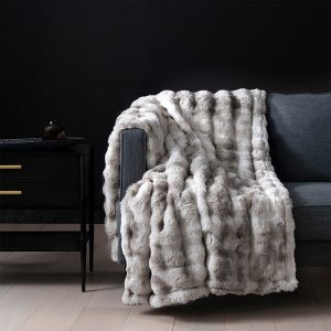 Brookstone Luxe Faux Fur Heated Throw Blanket - Exclusive