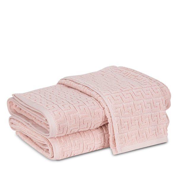 Matouk Athena Cotton Sculpted Greek Key Washcloth