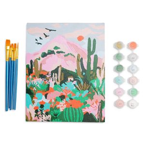 Paint Anywhere Cactus Mini Paint By Numbers Kit