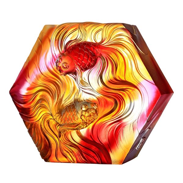 Liuli Crystal Fish, Goldfish, An Exquisite Dance