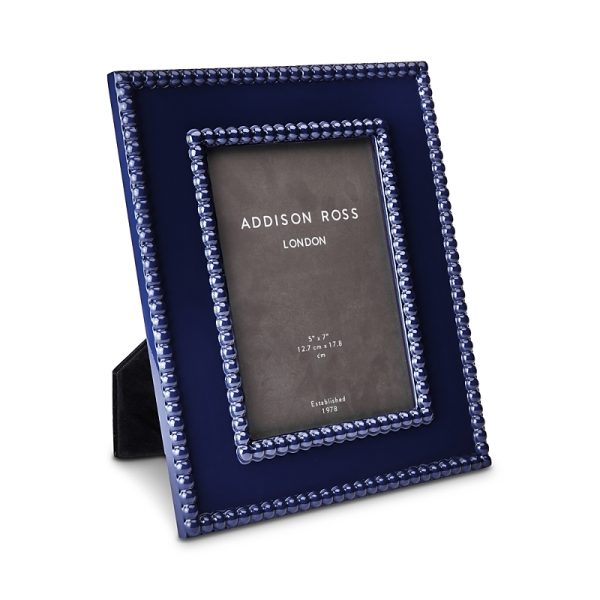 Addison Ross Navy Bobbin Picture Frame, 5 x 7