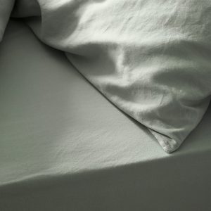 Piglet in Bed Linen Blend Fitted Sheet, Queen