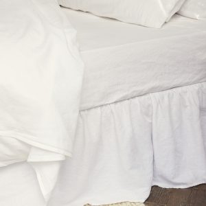 Piglet in Bed Linen Blend Fitted Sheet, Queen