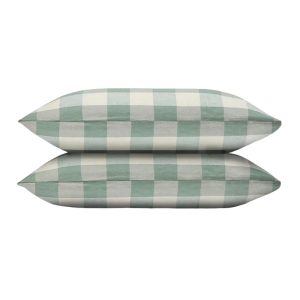 Piglet in Bed Emsworth Plaid Linen Blend Pillowcase Pair, Standard