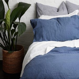 Piglet in Bed Linen Blend Duvet Cover, Queen