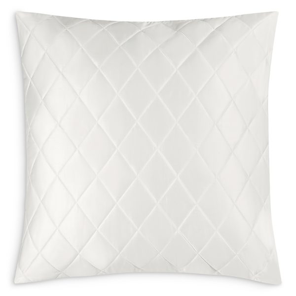 Matouk Nocturne Sateen Quilted Oversized Euro Sham