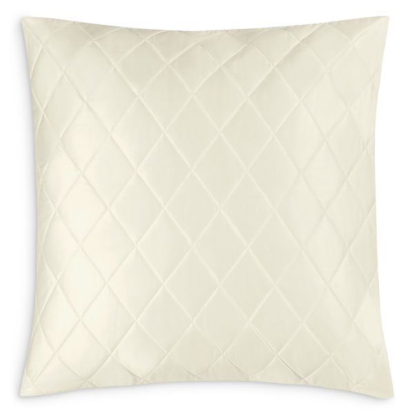 Matouk Nocturne Sateen Quilted Oversized Euro Sham