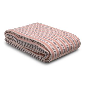Piglet in Bed Pembroke Stripe Linen Blend Duvet Cover, Twin