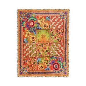 Johnny Was Cannes Printed Reversible Travel Blanket