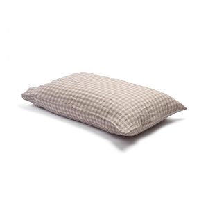 Piglet in Bed Gingham Linen Pillowcase Pair, Queen