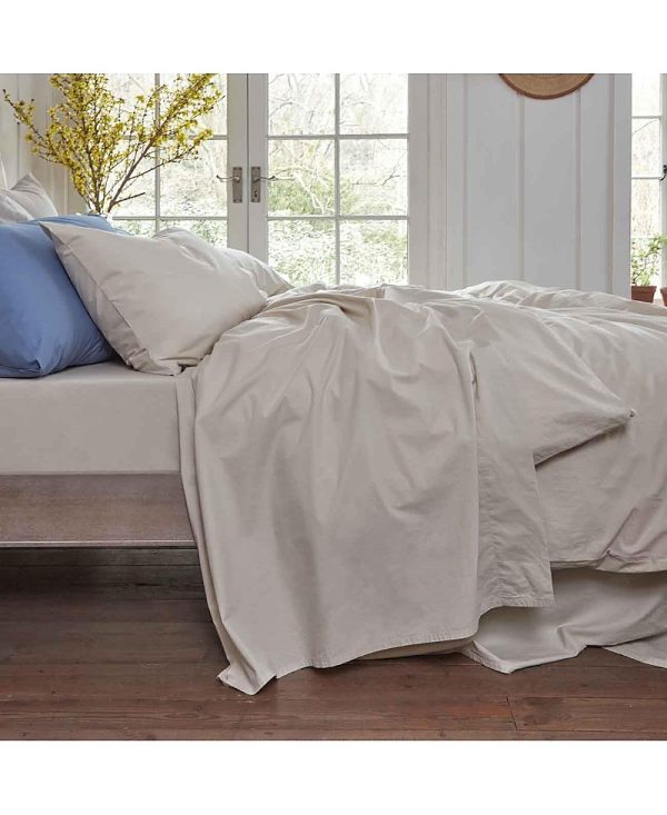 Piglet in Bed Washed Cotton Percale Fitted Sheet, Twin